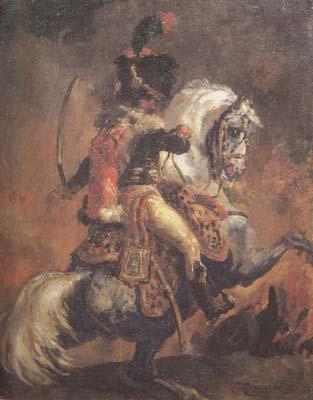 Theodore Gericault Chasseur of the Imperial Guard,Charging (mk10 Sweden oil painting art